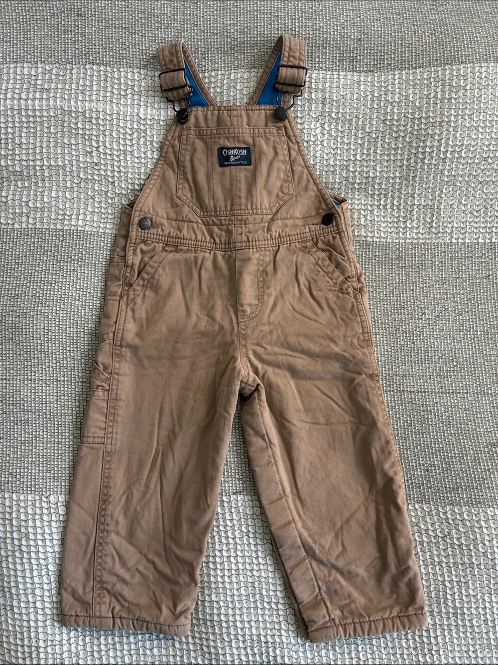 OshKosh B'gosh Fleece-lined Tan Overalls